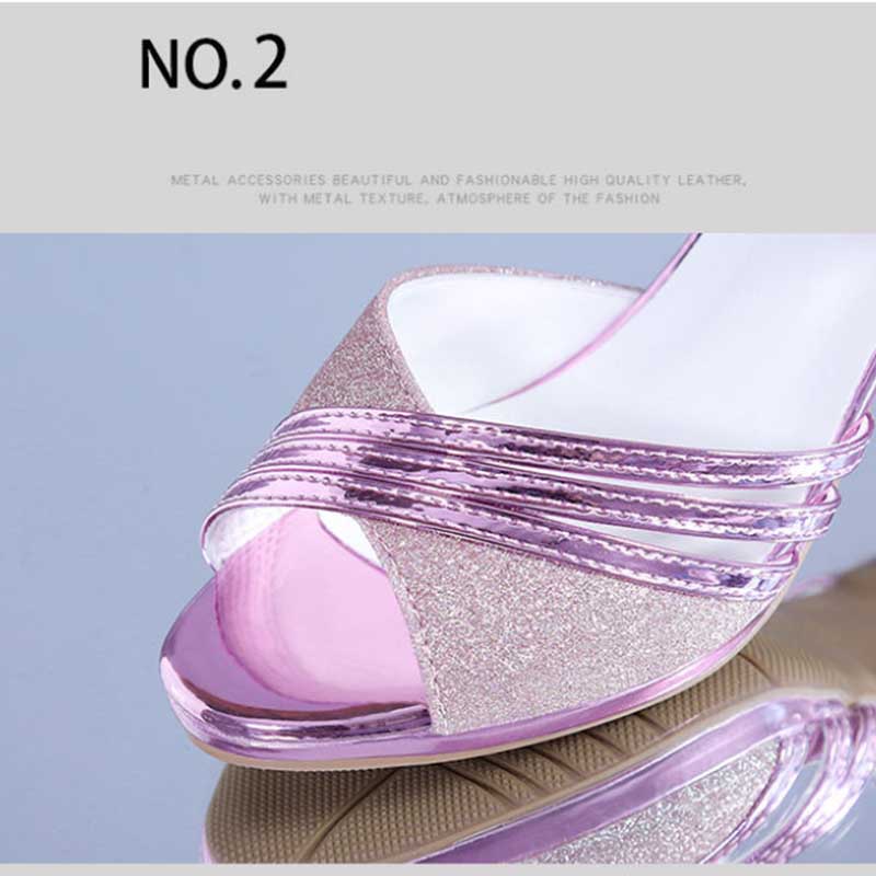 Sandals Women's Summer All-match High-heeled Fish Mouth Sandals Fashion Non-slip Wear-resistant