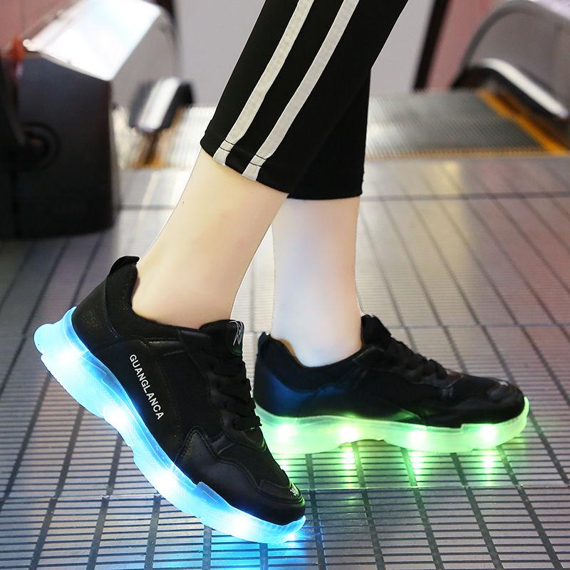 Unisex Led Shoes Fashion Couple Led Luminous Sneakers Zapatos Hombre Led Light Shoe Kids Boy Girl Glowing Shoe