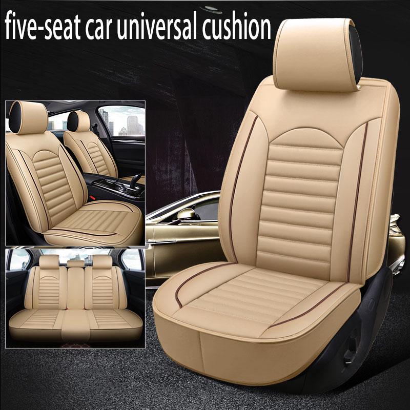 Four seasons car seat cover leather universal 5-seater car seat cover fully surrounded car cushion