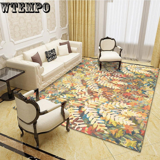 Bedroom carpet home European mats garden wind 3D carpet living room carpet coffee table mat