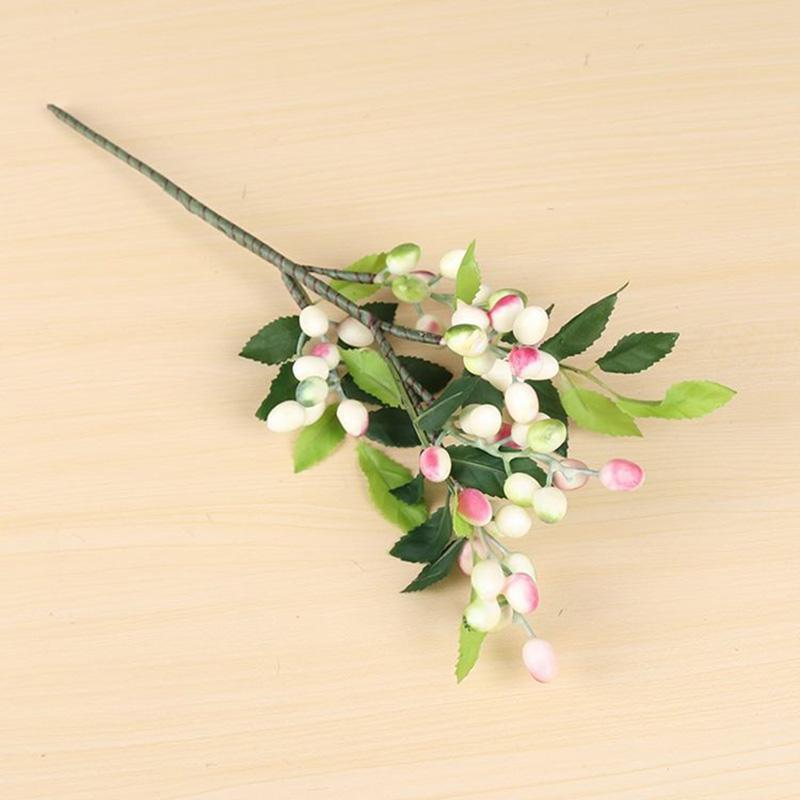 Berry Olive Fruit Bean Branch Christmas Simulation Flower Home Decoration Flower Wall Plant Wall Fake Flower Berry Ornaments