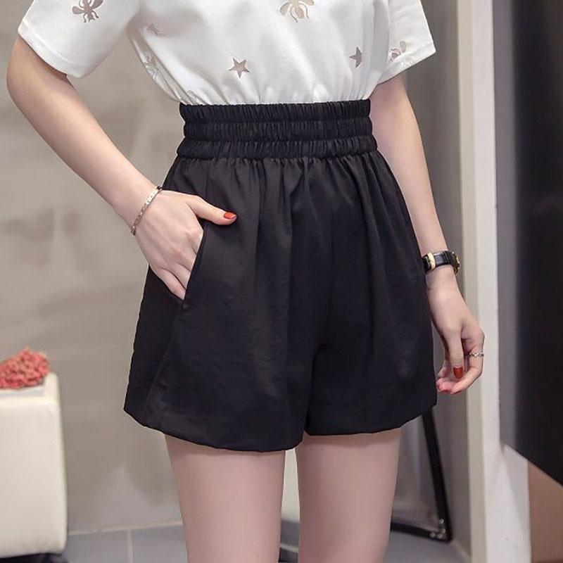 200 Kg Can Wear Large Size Wide-leg Shorts Female Summer Loose High-waist Shorts Female Students Casual All-match Pants