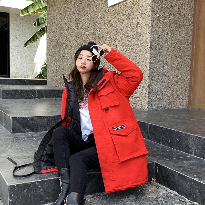 Korean Version of The Fit Slim and Thick Down Padded Jacket Fashion Women's Mid-length Plus Size Warm Winter Jacket