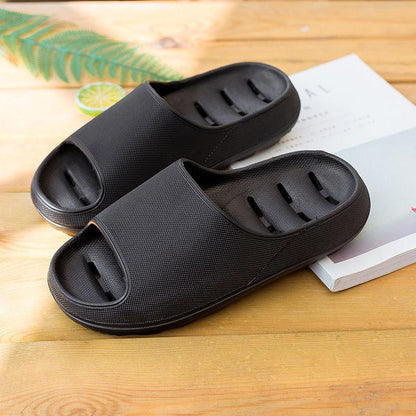 Thick-soled Deodorant Sandals Slippers Men Summer Women Family Bathroom Non-slip Soft Bottom Slippers Couple Slippers