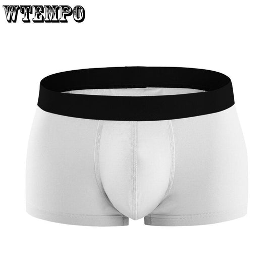 Classic Men Underwear Shorts Cotton Boxers Sexy Underpants Soft Wide Waist Panties