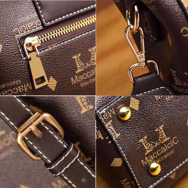 Luxury Top-Handle Bags PU Leather Handbags for Women Bags Large Capacity Crossbody Bag Personality European Style