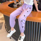 Children's PantsGirls' Summer Thin Anti Mosquito Pants Love Loose Casual Pants Leggings Sunscreen Quick Drying Pants