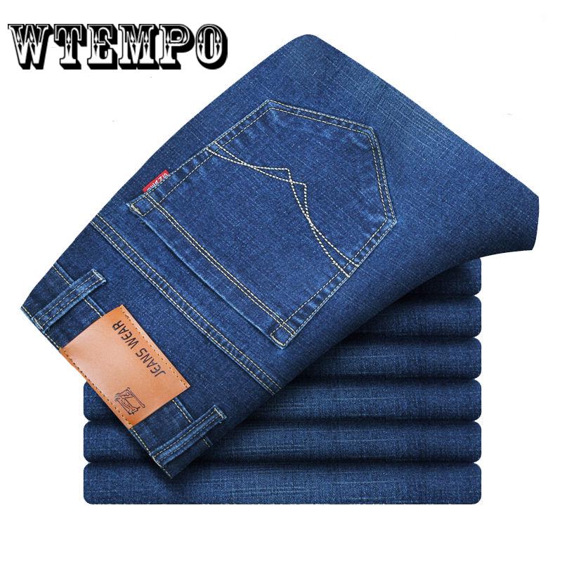 Fashion Men's Jeans Large Size Men's Elastic Stretch Trousers