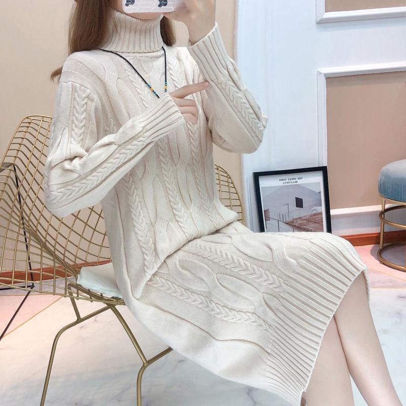 Women Sweater Dresses Slim Winter Knitted Long Sleeve Sweater Dress Sexy Mini Tight Dress