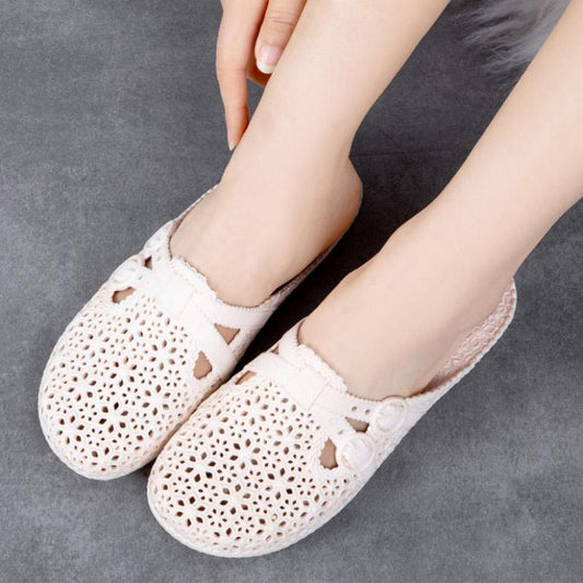 Summer Hole Shoes Beach Bathroom Indoor Garden Sandals Slippers Women Wear Non-slip Baotou Breathable Home