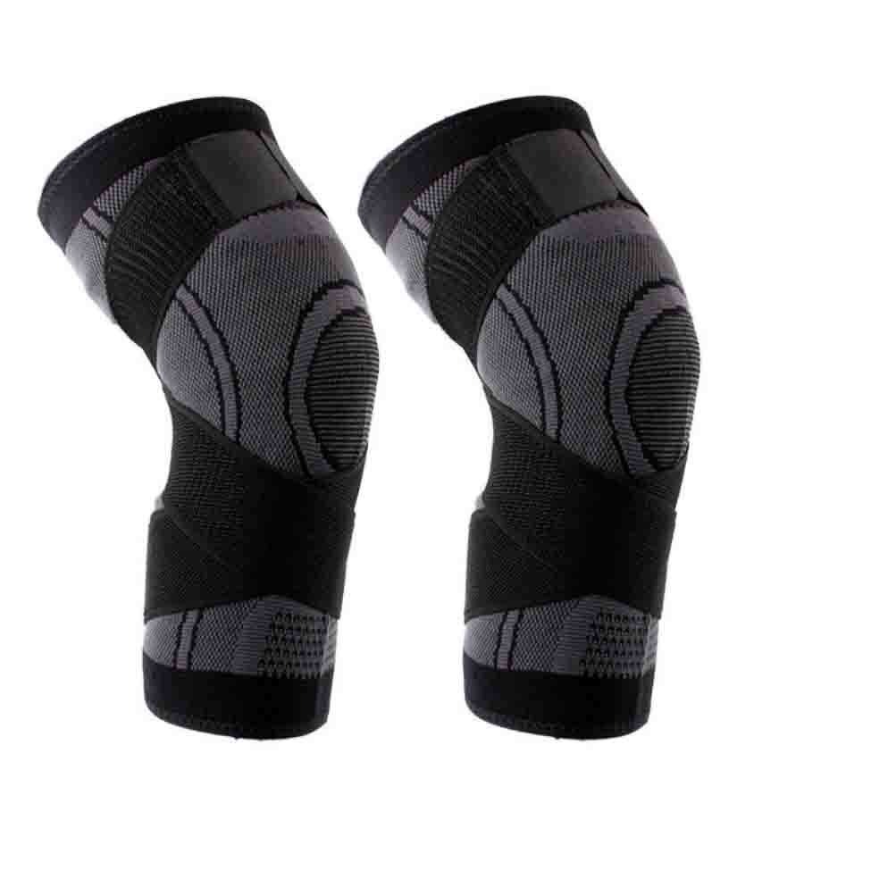 1Pair Non-Slip Knee Brace Compression Knee Sports Knee Pad Running Basketball Fitness Knee Support