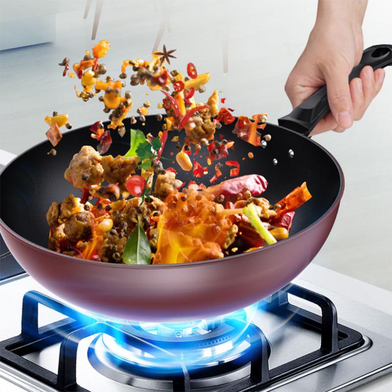 Frying Pan Non-stick Frying Pan Household Non-smoke Gas Stove Induction Cooker Universal Iron Pan Frying Pan Fried Egg Pancake Steak Fryer