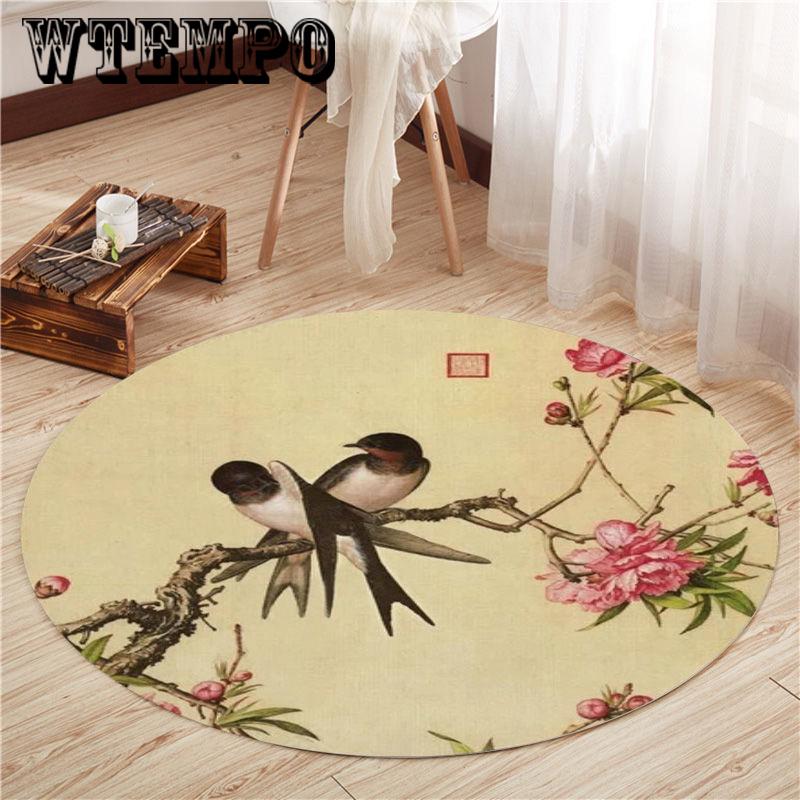 Carpets Round Mat Living Room Bedroom Cushion Non-slip Mattress