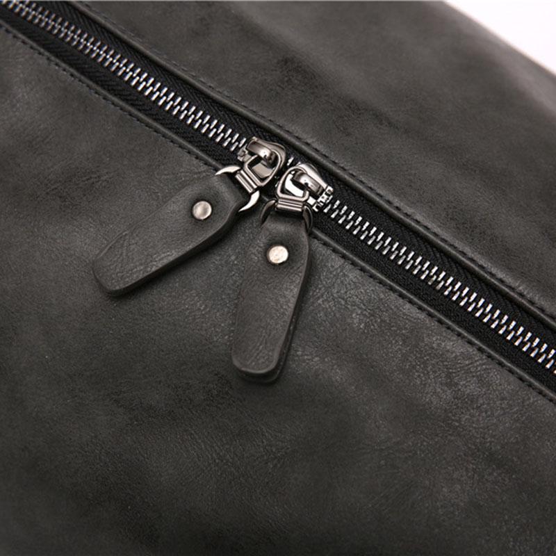 Large capacity Multi-Layer Convertible Travel Bag Shoulder Luggage Bags Leather  Handbag for Men