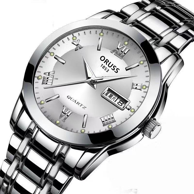 Luxury Fashion Sports Mechanical Watch Waterproof Calendar Metal Strap Men's Automatic Watches