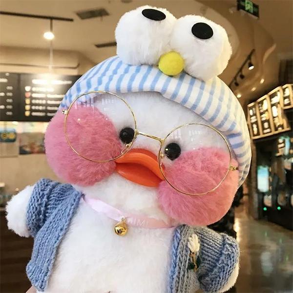 Little Duck Stuffed Animal Toy Soft Plush Toy for Kids Girls DIY Hugglable Plush Stuffed Toy with Cute Hat and Costume Best Gifts for Christmas (30cm)