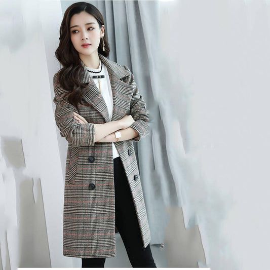 Women Coat Outerwear Winter Clothing Fashion Warm Woolen Jacket Female Plush Coat Plus Size XL-6XL