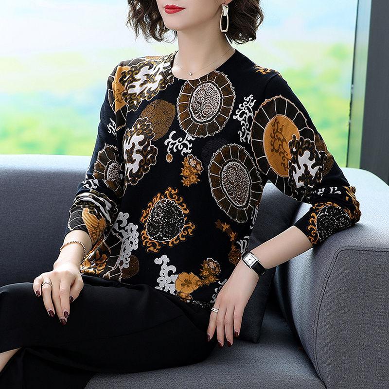 High-end Cashmere Sweater Ethnic Style Autumn Winter Plus Size Vintage Knit Pullover Sweater Warm Jumper Top