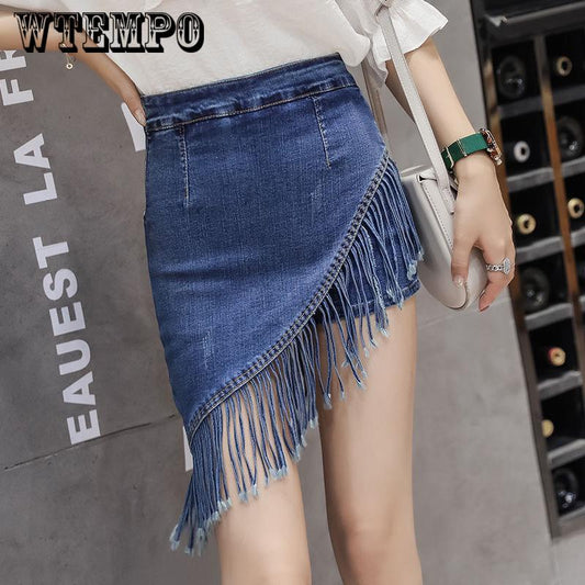 Jeans Skirt Sexy Women High Waist Short Pencil Summer Pants for Women