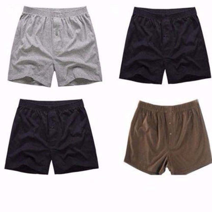 4-pack Men's Briefs Boxer Loose Plus Size Cotton Home Boxer Shorts