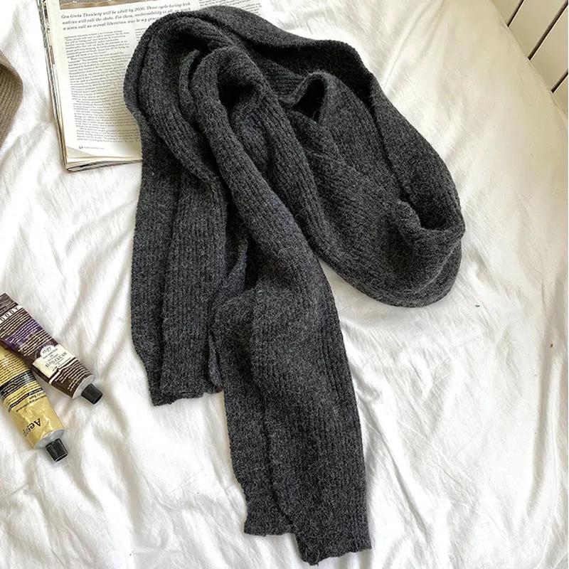 Winter Women's Scarf Korean Version of Wild Thick Warmth Student Couple Knitted Scarf