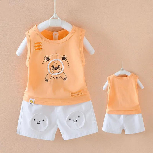 Baby Boy Clothing Sets Fashion Summer T-Shirt Cartoon Children Grils Clothes Suits Shorts Suit for Kid Outfit Children Tracksuit