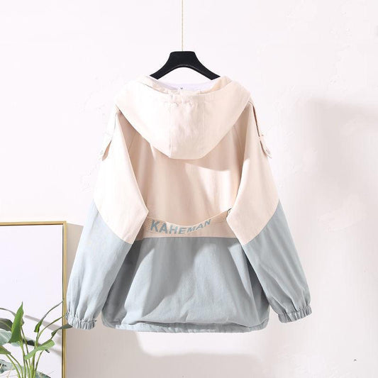 Workwear Jacket Girls Spring and Autumn Clothes Junior High School Students Korean Style Loose Short Top Clothes