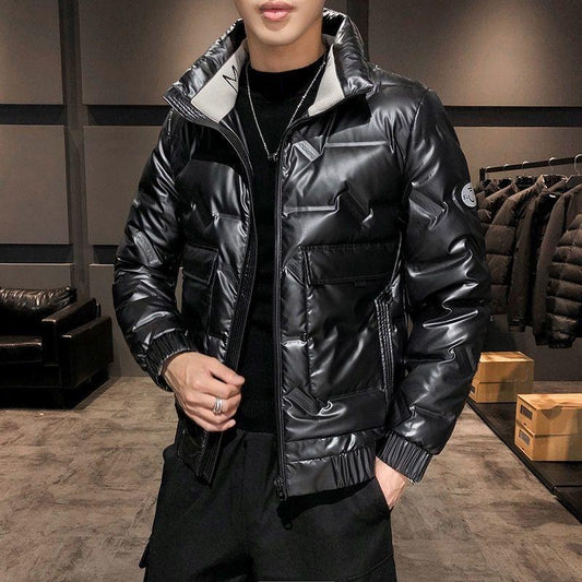 Trendy Fashion Plus Size Lightweight Men's Down Jacket Winter Thick White Duck Down Warm Windproof Cold Jacket