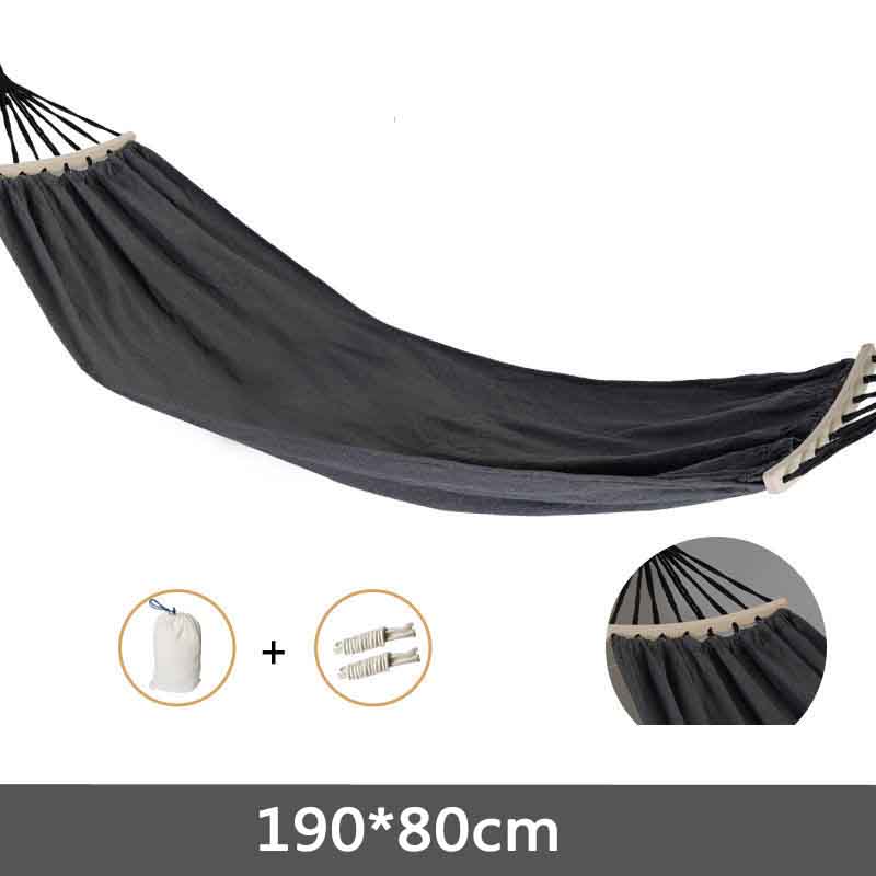 Outdoor Hammock Anti-rollover Thickened Canvas Swing Adult Sleeping Chair Indoor Leisure Camping Beach Hanging Basket