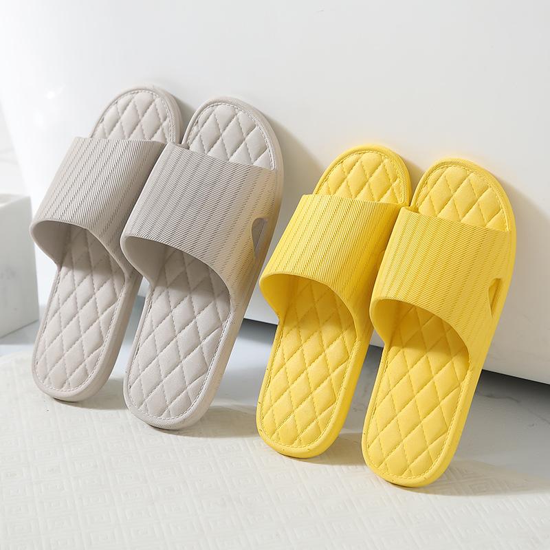 European-style Simple Soft Bottom Men's and Women's Slippers Home Indoor Sandals Couple Bathroom Non-slip Wear-resistant Slippers