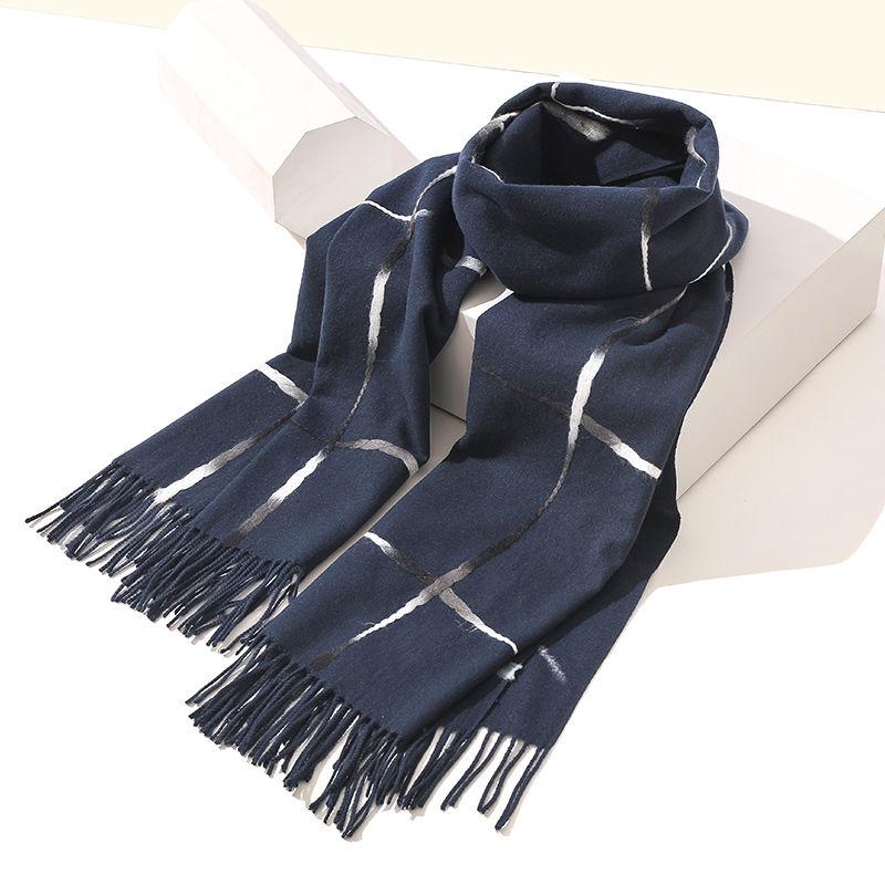 Cashmere Scarf Pink Wool Scarves for Women Winter Warm Female Fashion Lady Shawls