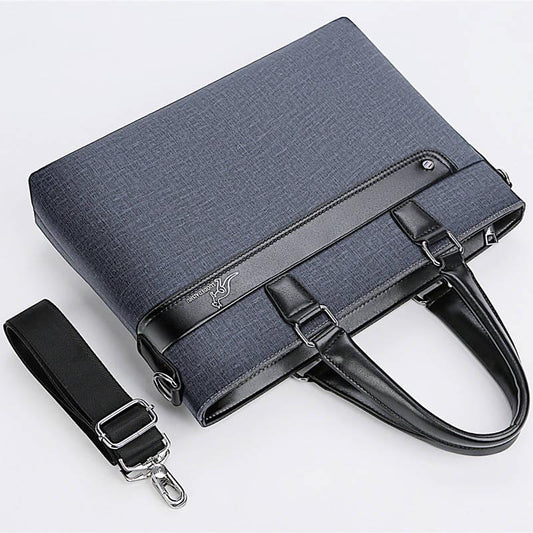 Laptop Handbags Man Briefcases Business Crossbody Bags Faux Leather Handbags for Document