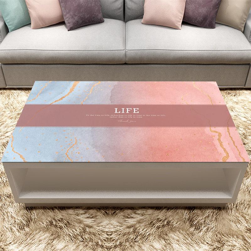 Pvc Soft Glass Rectangular Table Dining Table Mat Nordic Minimalist Tablecloth Waterproof Oil-proof Anti-scald Coffee Table Mat Plastic