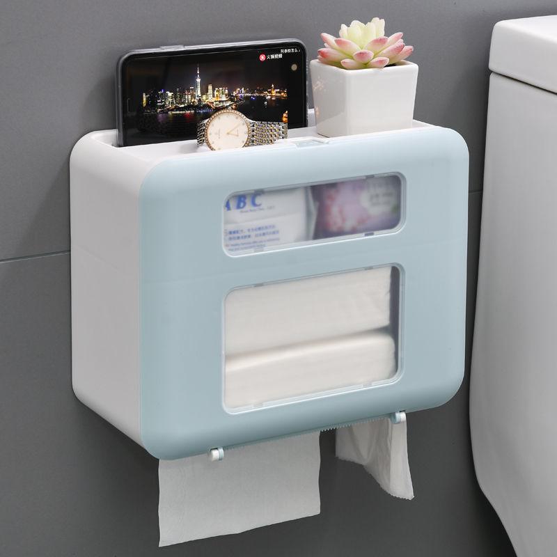 Bathroom Paper Towel Box Toilet Paper Home Waterproof Wall Hanging Creative Storage Rack