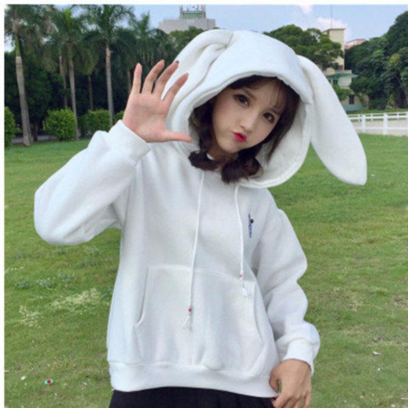 Autumn and winter sweater cotton women Sweatshirt wild large size long sleeve warm hooded Top