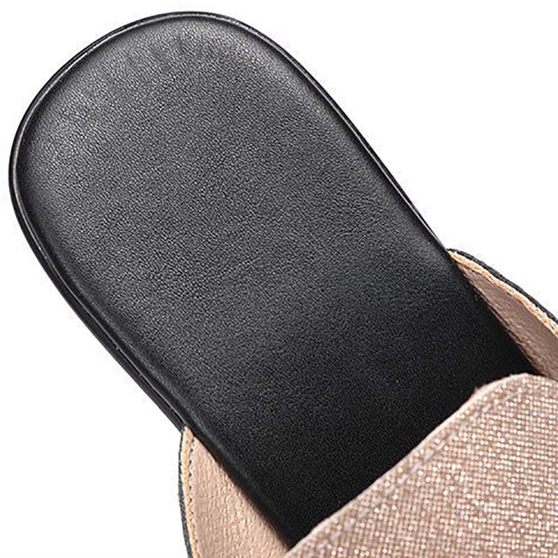 Sandals and Slippers Women Summer Thick-heeled High-heeled All-match Fashion Non-slip Mid-heel Slippers Women Sandals Women