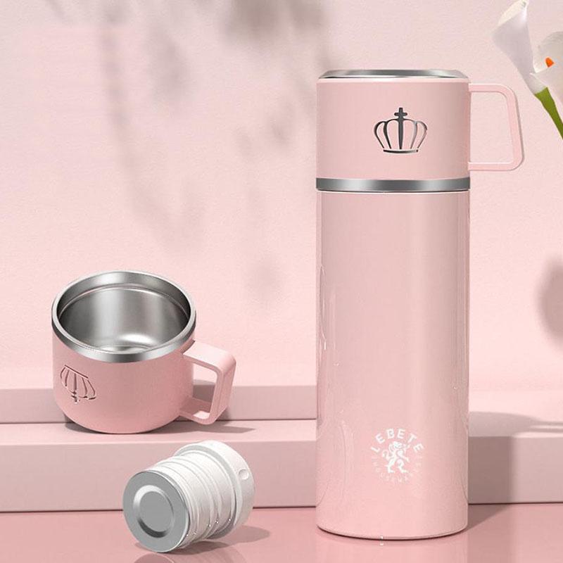 316 Stainless Steel Vacuum Flask with Lid Drinking Cup Male and Female Water Bottle Large-capacity Vacuum Flask Insulation Cup