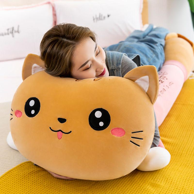 Cat Doll Plush Pillow for Girls Birthday Pillow Cute Super Cute Doll Pillow