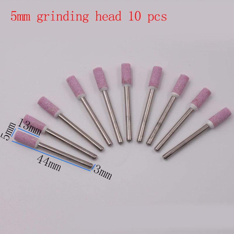 18 Style 10 Pcs 3mm Emery Grinding Head Set Grinding Wheel Grinding Head Mini Electric Grinding Grinding Head