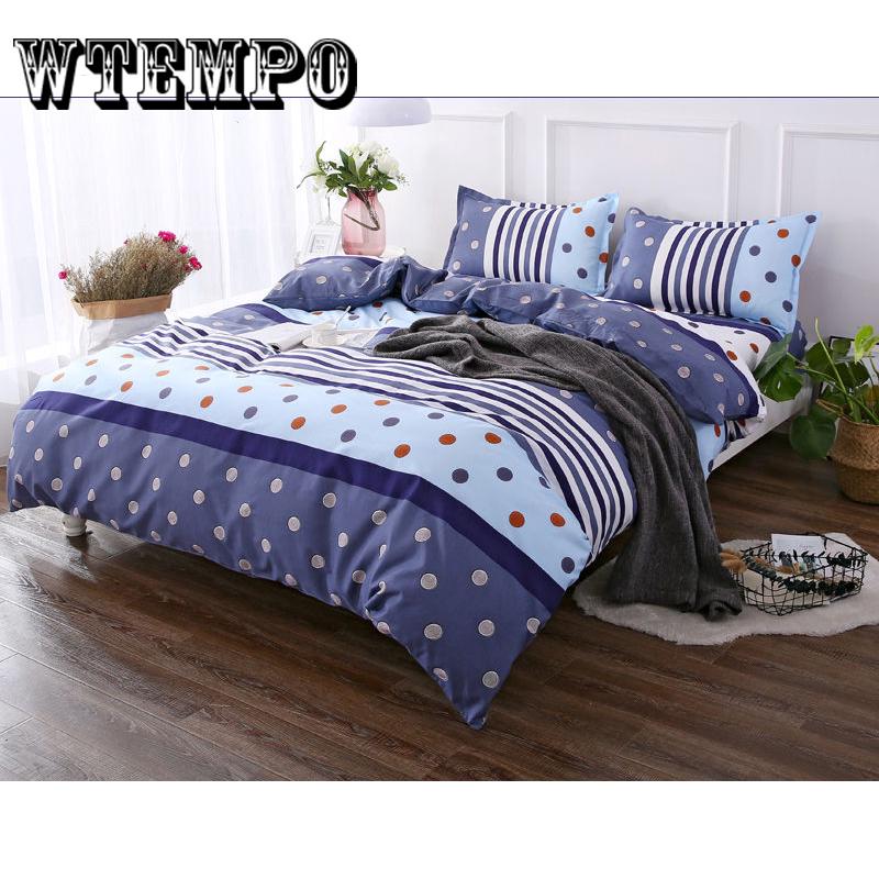 Brand 3pcs Bedding Set Bedclothes Soft Comforter Duvet Cover +Pillowcase Set Bed Line