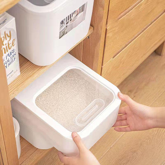 Multifunctional Rice Tank 5kg/10kg Japanese Rice Barrel Insect Proof Rice Storage Sealed Bucket Moisture-proof Surface Bucket Household Storage Box