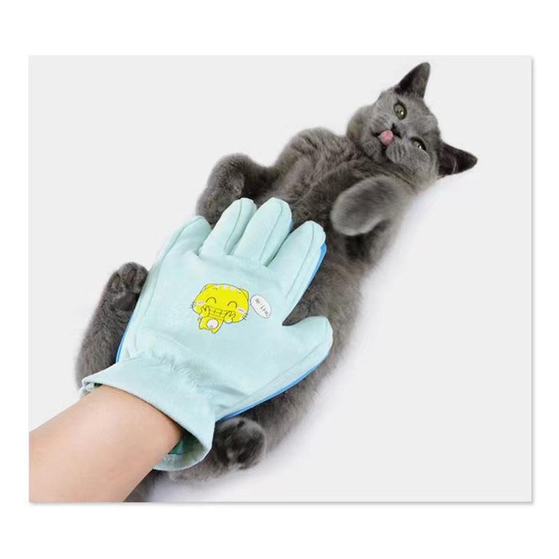 Pet Dog Comb Gloves Floating Hair Dog Cat Grooming Removal Teddy Golden Retriever Husky Dog Matted Hair Cleaner Gloves Large Dog Combing Massabe Glove