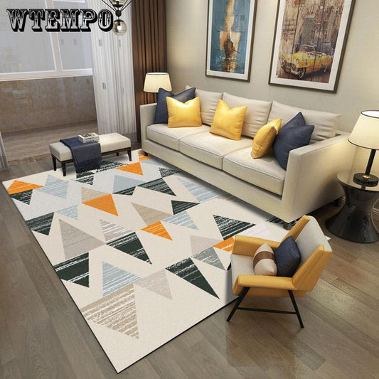 European Vintage Rectangle Carpet For Living Room Bedroom Floor Mat Soft Area Rug Coffee