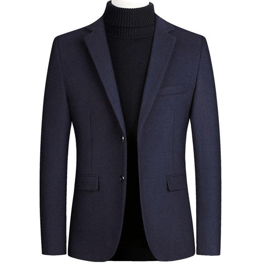 Autumn and Winter Men's Woolen Suit Woolen Jacket Business Casual Small Suit Single Suit Men