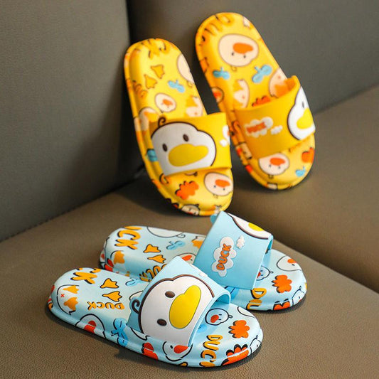 Children's Sandals  Slippers Summer Boys Girls Non-slip Soft Bottom Kids Bathroom Bath Cartoon Household Baby Slippers