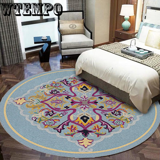 American Carpet Living Room Carpet Sofa Mat Coffee Table Mat Soft Round Carpet Bedroom Carpet