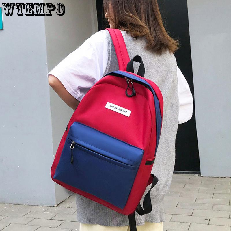 Travel Backpack Fashion Canvas School Bags Large Capacity Backpack for Women