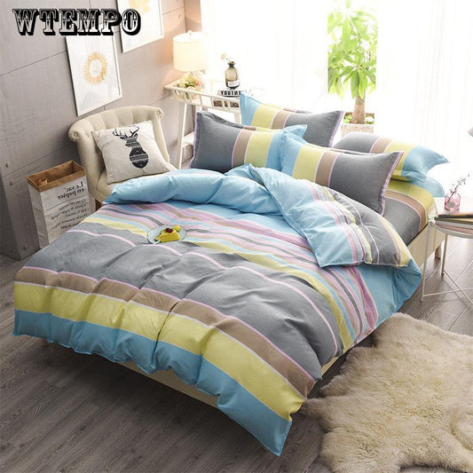 Printing Duvet Cover Sets Polyester Plain Bedding Set Reactive Printing Duvet Cover