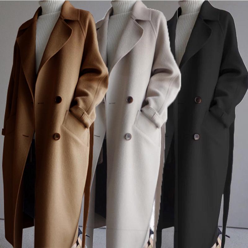 Winter Overcoat Outwear Coat Loose Women's Cardigans Long Sleeve Manteau Femme Hiver Elegant Jacket