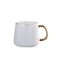 Ceramic Cup Home Milk Breakfast Cup Men's and Women's Drinking Mugs with Lids and Spoons Couple Coffee Cups